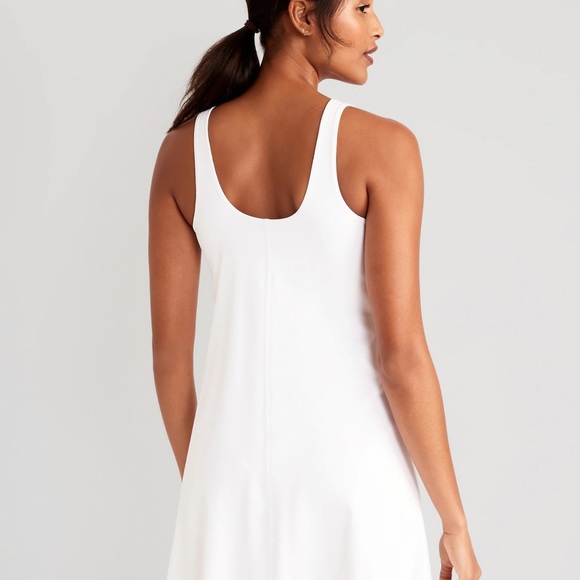 NWT OLD NAVY PowerSoft Sleeveless Shelf-Bra Support Dres: Calla Lilies  SIZE MED - Picture 2 of 7